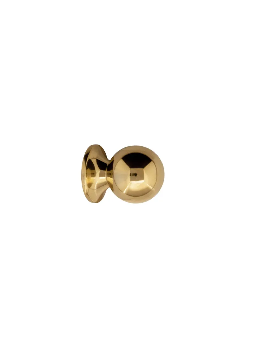 Knopp - Rund 18 mm mässing