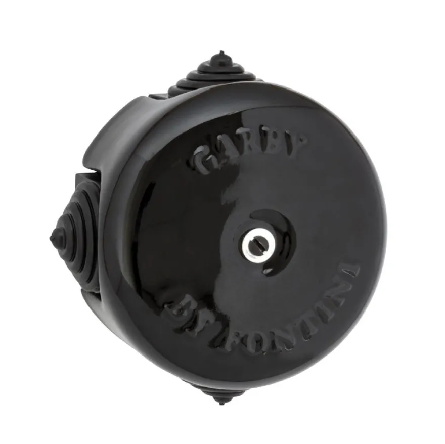 Kopplingsdosa - Svart porslin 72 mm