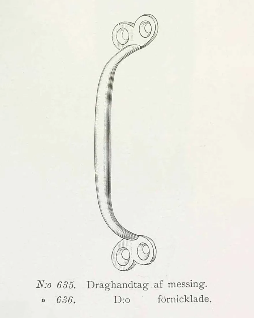 Lådhandtag - Næsman N:o 635 nickel