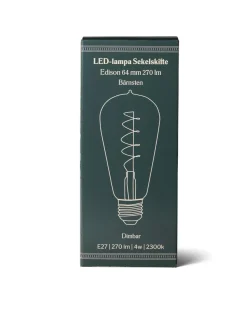 LED-lampa Sekelskifte - Edison 64 mm 270 lm, bärnsten