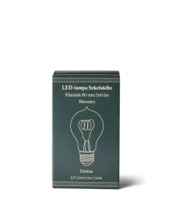 LED-lampa Sekelskifte - Klassisk 60 mm 500 lm, bärnsten