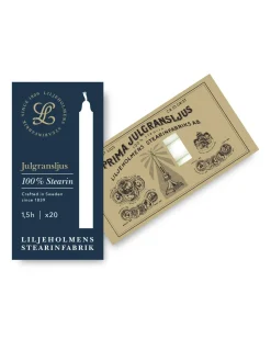 Liljeholmens Julgransljus - 20-pack vit