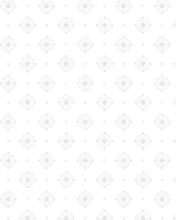 Lim & Handtryck Tapet - Gunnebo slott vit/silver