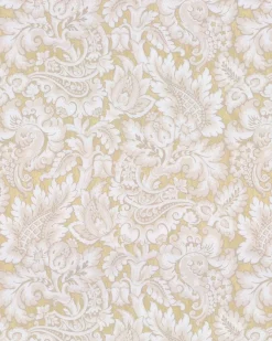 Lim & Handtryck Tapet - Kashmir beige/guld