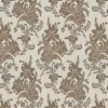 Lim & Handtryck Tapet - Liljor beige/guld