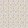 Lim & Handtryck Tapet - Skogshyddan beige/guld