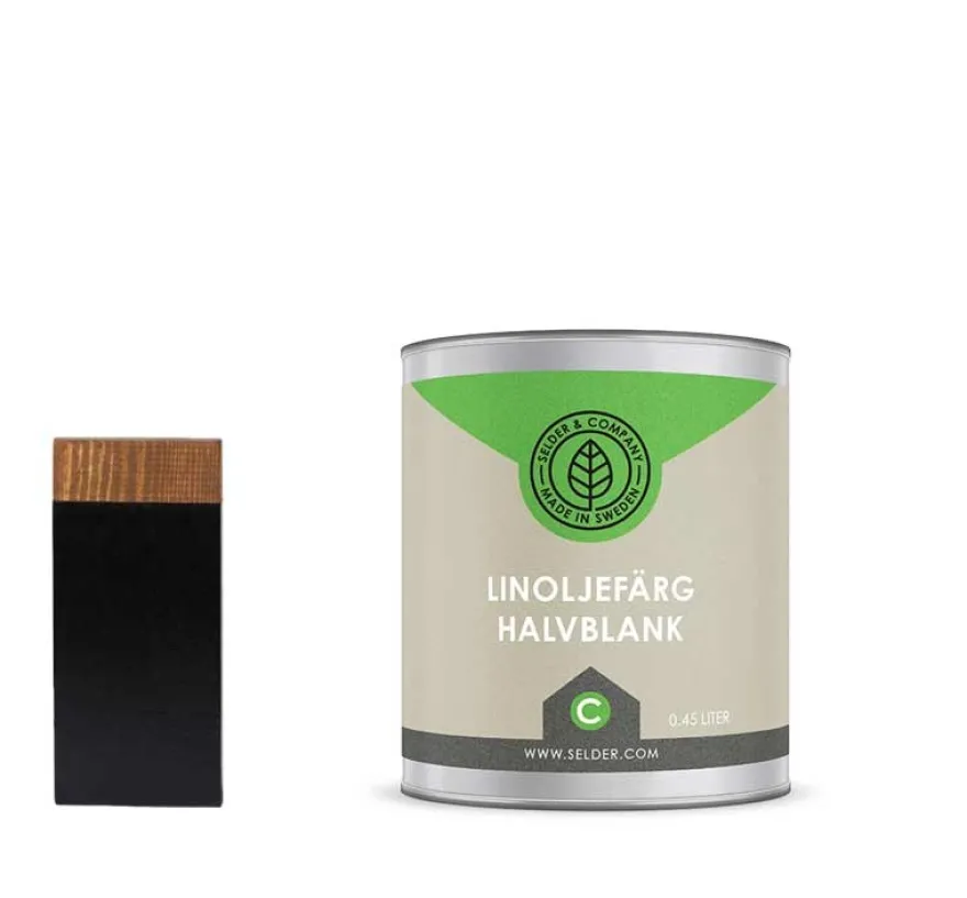 Linoljefärg Selder & Co - Svart