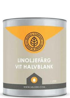 Linoljefärg Selder & Co - Vit halvblank