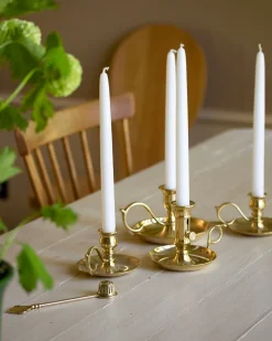 Ljusstake mässing - Bordsljusstake liten