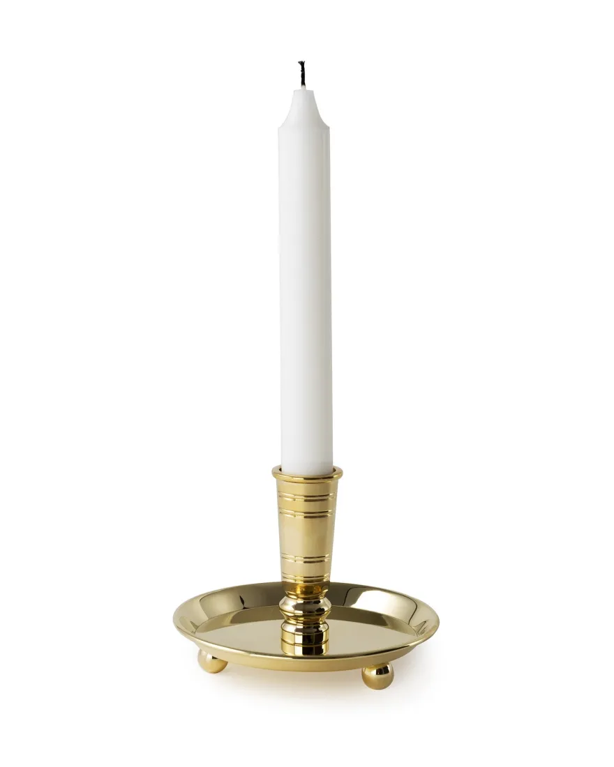 Ljusstake mässing - Solliden