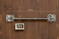 Lång hasp nickel - Kasthake 250 mm