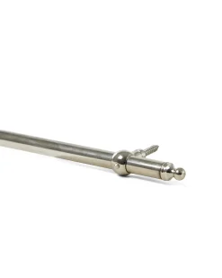 Mattstång - Nickel 956 mm med fästen och ändknopp