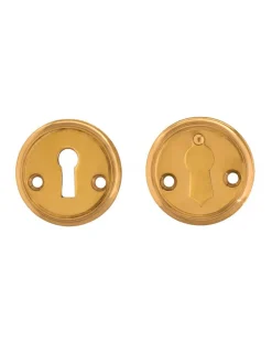 Nyckelskylt 47 mm mässing, kläpp - Sekelskifte