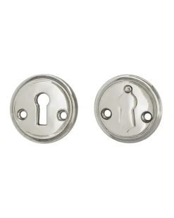 Nyckelskylt 47 mm nickel, kläpp - Sekelskifte