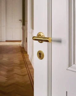 Nyckelskylt mässing - Sekelskifte