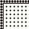 Oktagonklinker - 10 x 10 cm vit/svart