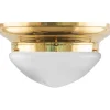 Plafond - Taklampa Frödingplafond 300 mässing, slipat mattglas