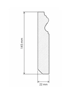 Provbit - Golvsockel - Mäster 145 mm