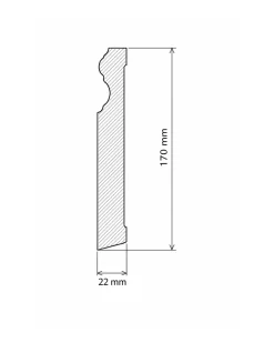 Provbit - Golvsockel - Mäster 170 mm