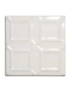 Provplatta - Kakel Victoria - Special 15 x 15 cm elfenbensvit