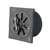 Rosettventil - Svart aluminium Ø 120 mm