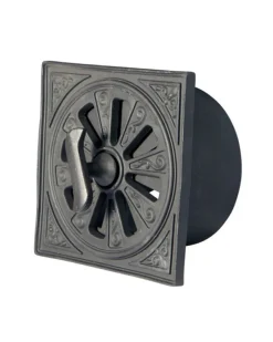 Rosettventil - Svart aluminium Ø 145 mm