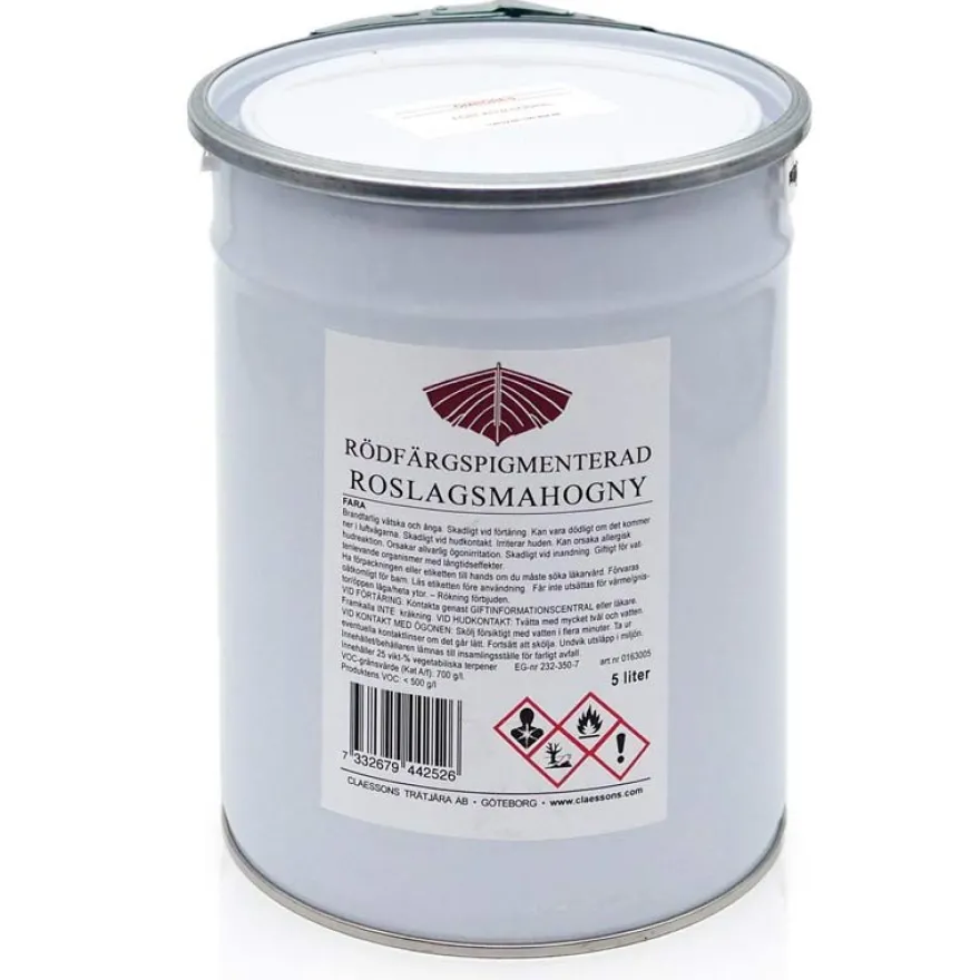 Roslagsmahogny Claessons - Röd