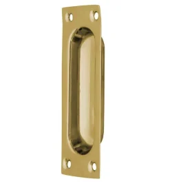 Skjutdörrshandtag - Mässing 95x34 mm