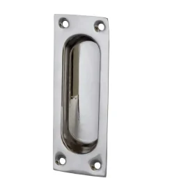 Skjutdörrshandtag - Nickel 95x34 mm