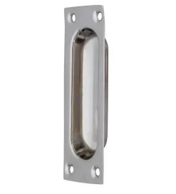 Skjutdörrshandtag - Nickel 95x34 mm