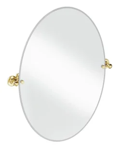 Spegel - Burlington oval, guld