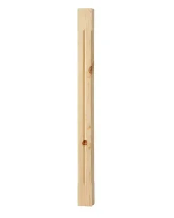 Spårad stolpe - Räckespelare 900 x 65 mm furu