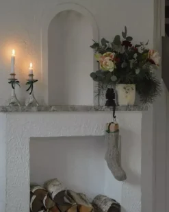 Strumpkrok till öppen spis - Gjutjärn