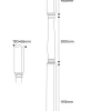 Svarvad pelare - Halvstolpe 2500 x 130 mm