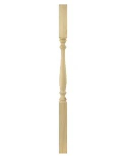 Svarvad stolpe - Furu 1180 x 65 mm