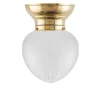 Taklampa - Frödingplafond 100 mässing slipat mattglas