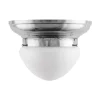 Taklampa - Frödingplafond 200 nickel, opalvit skärm