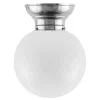 Taklampa - Frödingplafond 100 nickel, stor klotskärm