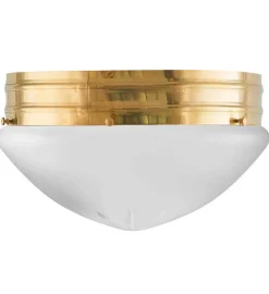 Taklampa - Heidenstamplafond 300 mässing, mattglas