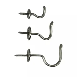 Trådkrok enkel - Nickel