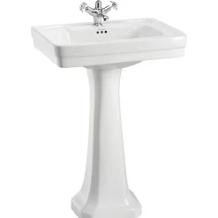 Tvättställ - Burlington Clean 58 cm med piedestal