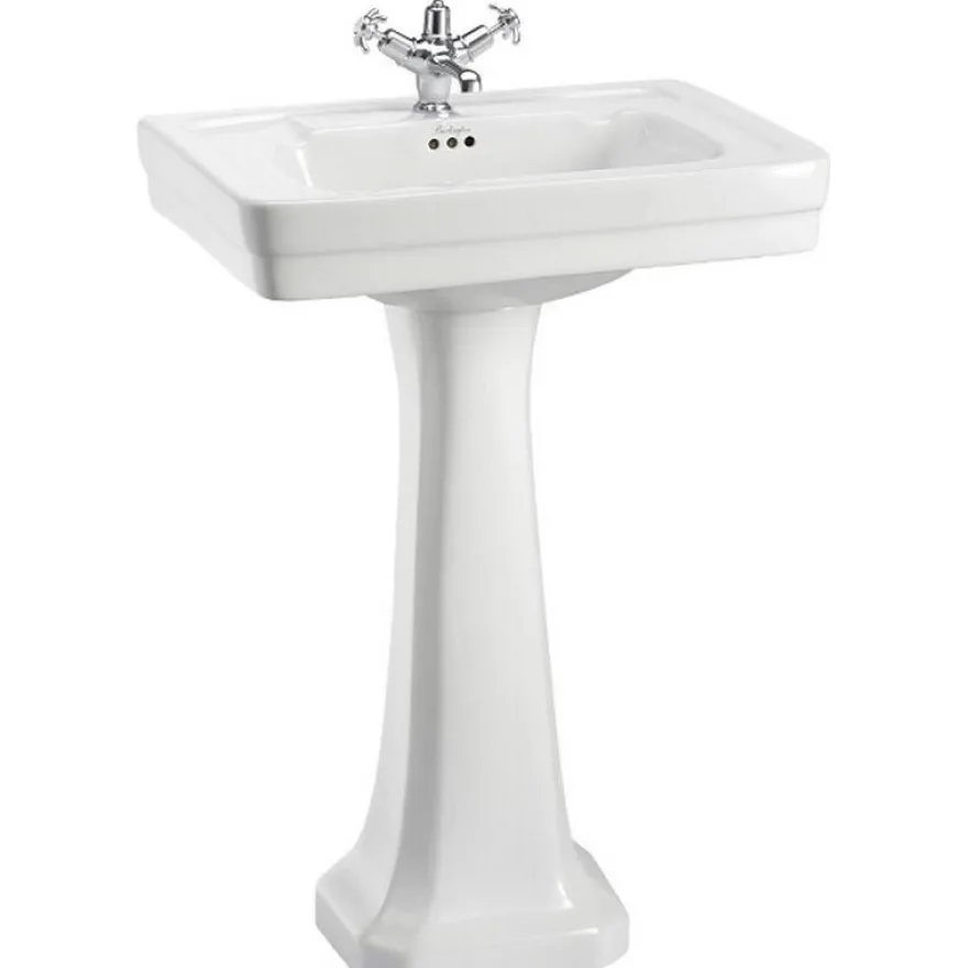 Tvättställ - Burlington Clean 58 cm med piedestal