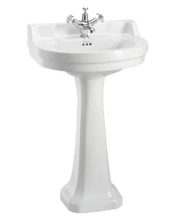 Tvättställ - Burlington Edwardian 56 oval med piedestal
