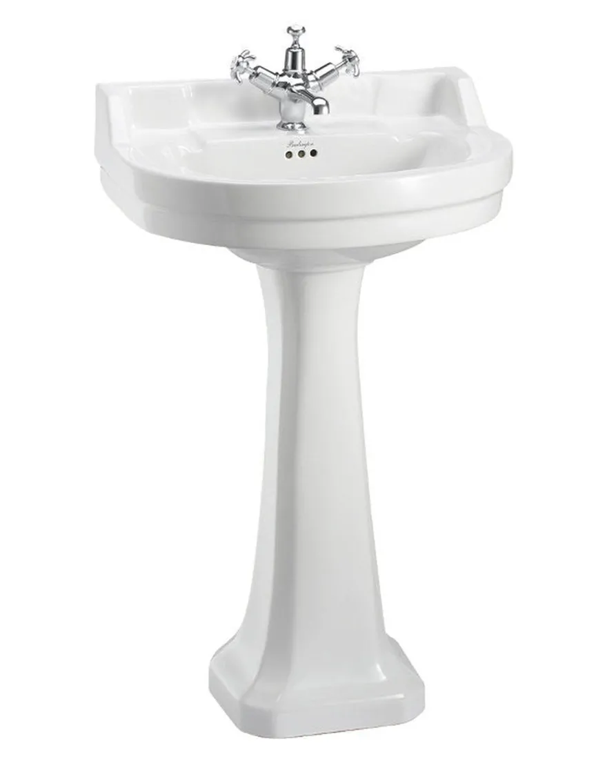 Tvättställ - Burlington Edwardian 56 oval med piedestal
