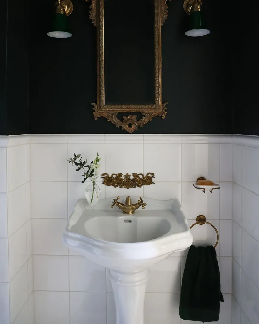Tvättställ Camden - 55 cm, piedestal