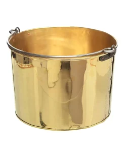 Vedkorg - Vedgryta mässing 38 cm