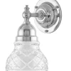 Vägglampa - Adelborg nickel klarglas