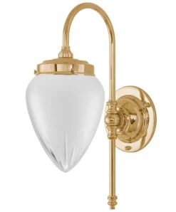 Vägglampa - Blomberg 80 mässing, matt droppe