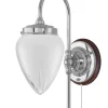 Vägglampa - Blomberg 80 nickel, matt droppe