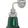 Vägglampa - Lillienstedt nickel, grön klocka